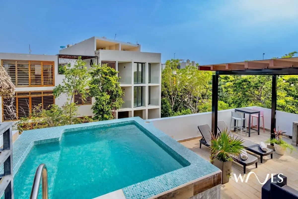 Spacious 1 Bedroom With Great Location & Rooftop Pool By Waves Management Tulum
