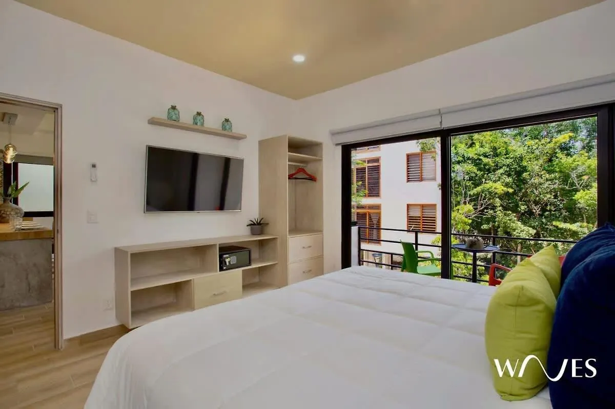 Spacious 1 Bedroom With Great Location & Rooftop Pool By Waves Management Tulum 0*,